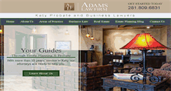 Desktop Screenshot of adamslawwillsandprobate.com