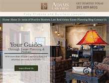 Tablet Screenshot of adamslawwillsandprobate.com